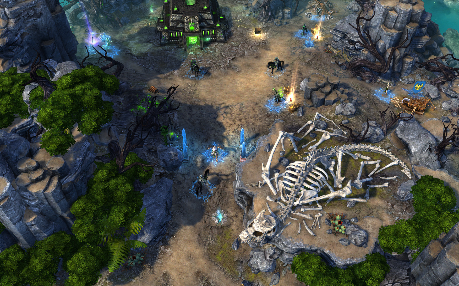 Might and Magic: Heroes VI - Меч и Магия: Герои 6  Огромный костяной дракон, только, судя по всему, это неудачный эксперимент некромантов.